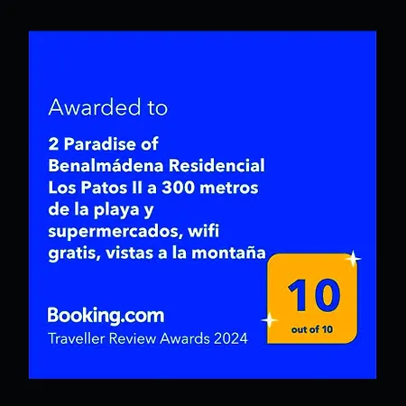 2 Paradise Of Residencial Patos Ii A 300 Metros De La Playa Y Supermercados, Wifi Gratis, Vistas A La Montana Appartement Benalmádena